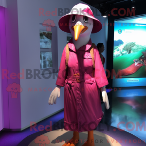 Máscara de albatroz magenta...