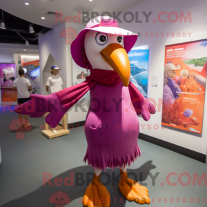 Máscara de albatroz magenta...