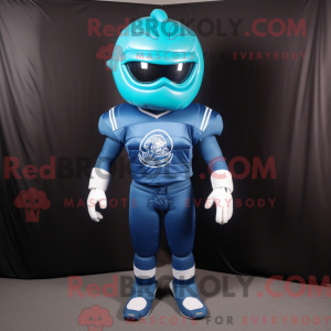 Disfraz de mascota de casco...
