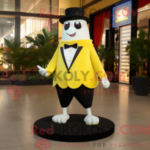 Lemon Yellow Steak mascot...
