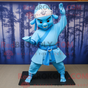 Sky Blue Samurai mascotte...