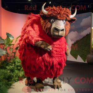 Postava maskota Red Woolly...