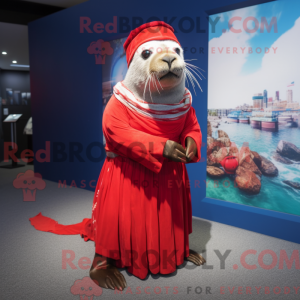 Disfraz de mascota Red Seal...