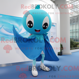 Postava maskota Cyan Manta...