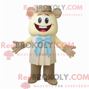 Beige Bbq Ribs maskot...