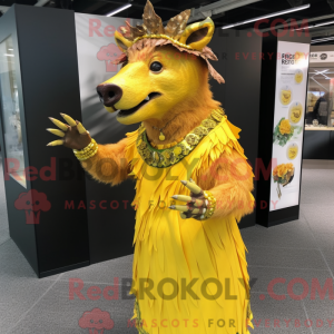 Yellow Wild Boar mascot...