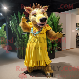 Yellow Wild Boar mascot...