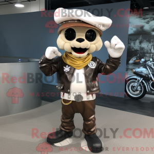 Máscara de pirata creme com...