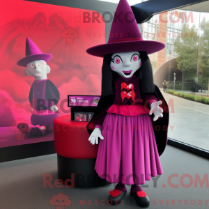 Magenta vampyr maskot...
