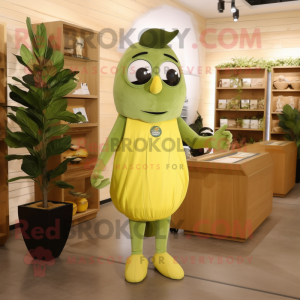 Olive Lemon maskot kostym...