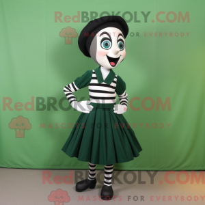Forest Green Mime máscara...
