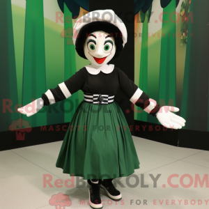 Forest Green Mime máscara...