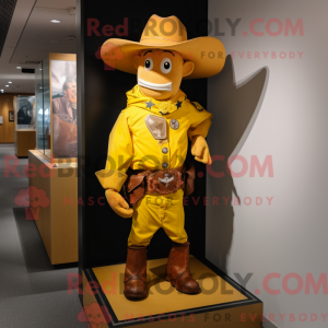 Gul Cowboy maskerad kostym...