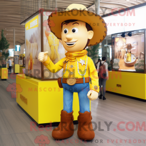 Gul Cowboy maskotka...