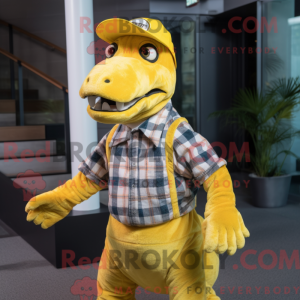 Personaggio mascotte giallo...