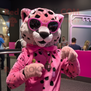 Pink Cheetah mascotte...