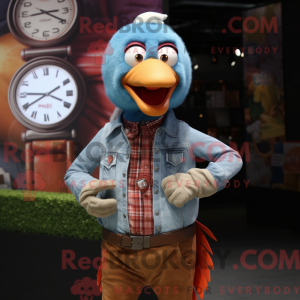 Rust Turkey mascot costume...
