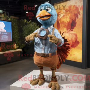 Rust Turkey-mascottekostuum...