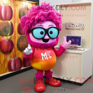 Magenta Mango mascot...