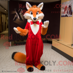Red Fox-maskotdraktfigur...