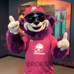 Maskotdraktfigura Magenta...