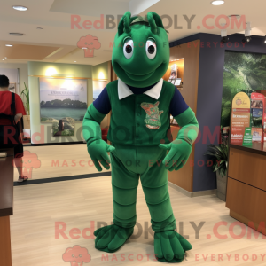 Forest Green Lobster mascot...