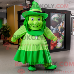 Oliven Leprechaun maskot...