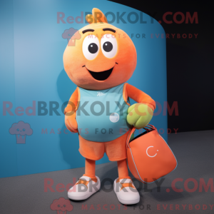 Perzik handbal bal mascotte...