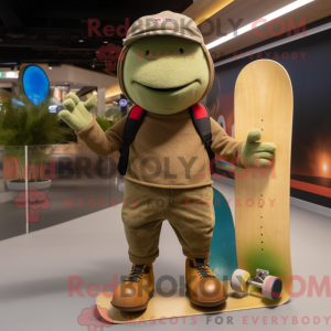 Oliven Skateboard maskot...