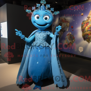 Blue Queen-maskotdraktfigur...