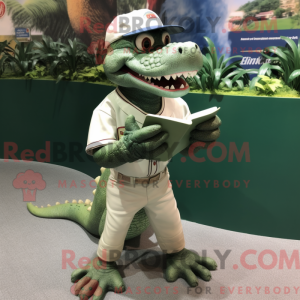 Silver Crocodile mascot...