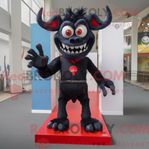Black Demon-mascottekostuum...