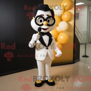 Gold Mime mascot costume...