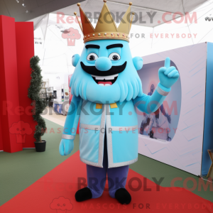 Sky Blue King mascot...