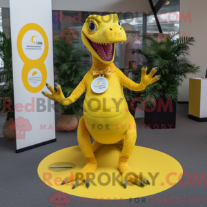 Yellow Coelophysis mascot...