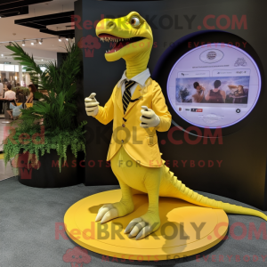 Yellow Coelophysis mascot...
