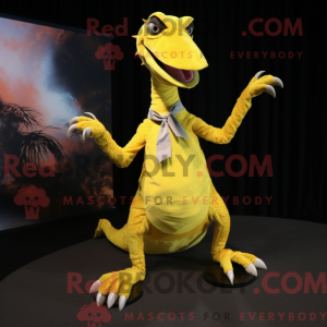 Gul Coelophysis maskot...