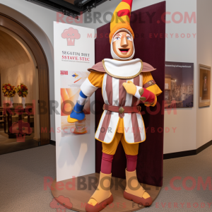 Tan Swiss Guard mascot...