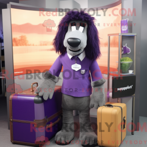 Purple Shepard S Pie maskot...