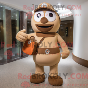 Tan Alliance maskot kostume...