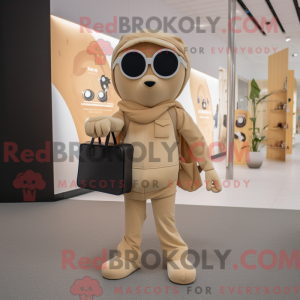 Tan Alliance maskot kostume...