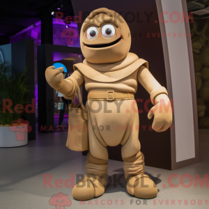 Tan Alliance maskot kostume...