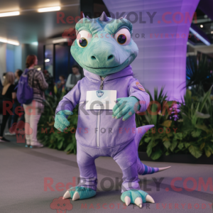 Lavendel Lizard maskot...