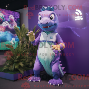 Lavendel Lizard mask drakt...
