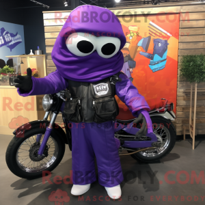 Purple Tacos mascot costume...