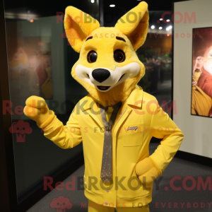 Lemon Yellow Dingo mascot...