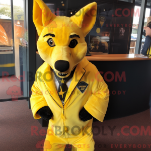 Costume mascotte de Dingo...