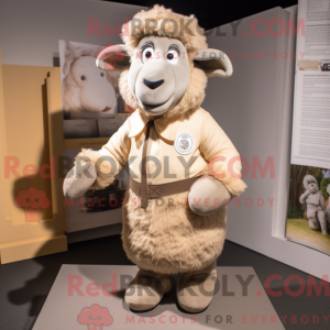 Figura de máscara de ovelha...