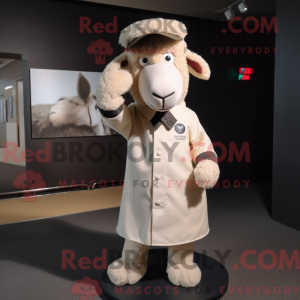 Personaggio mascotte beige...