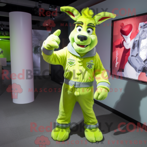 Costume mascotte d âne vert...